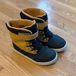 Merrell Kids Winter Boots - Black and Mustard